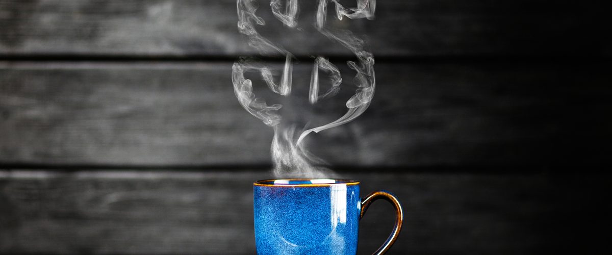 Blue coffee mug